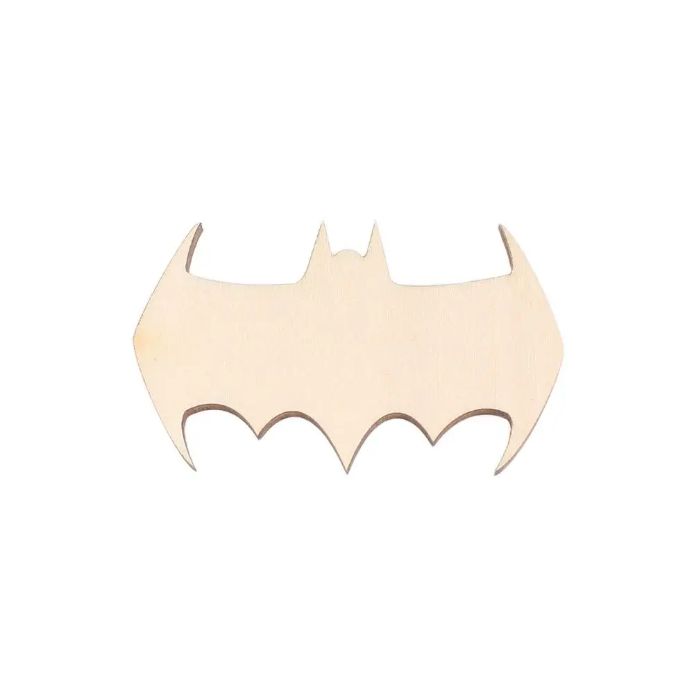 

Форма летучей мыши, украшения для Хэллоуина, контур деревянной обрезки, силуэт, без рисунка, 25 штук, деревянная форма (0320)