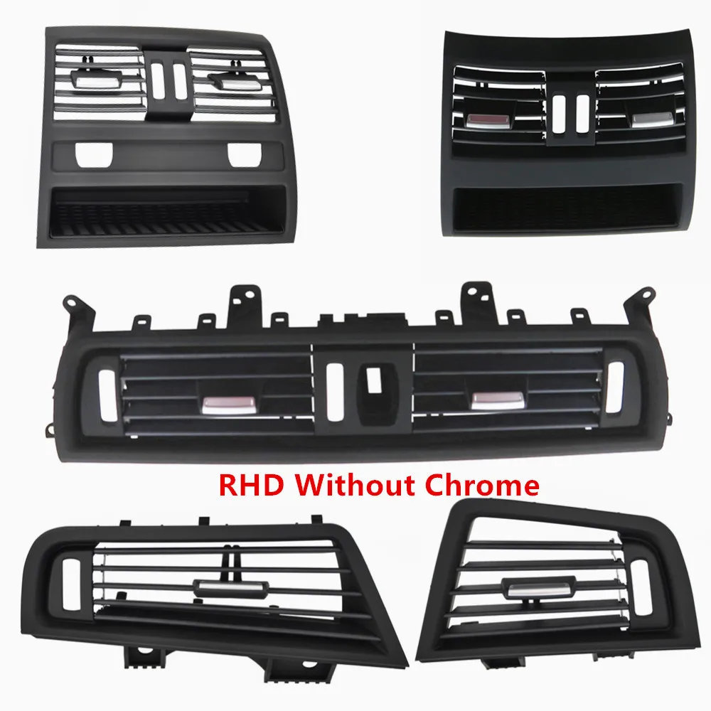 

RHD для BMW 5 серии F10 F18, передний ряд автомобиля, защита от ветра, левая, Центральная, правая, вентилятор заднего кондиционера, решетка радиатор...