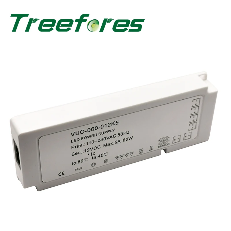Тонкий светодиодный Питание 18 Вт 24 36 48 60 AC 110V 220V 240V DC/DC 12V шкаф регулятор освещения |