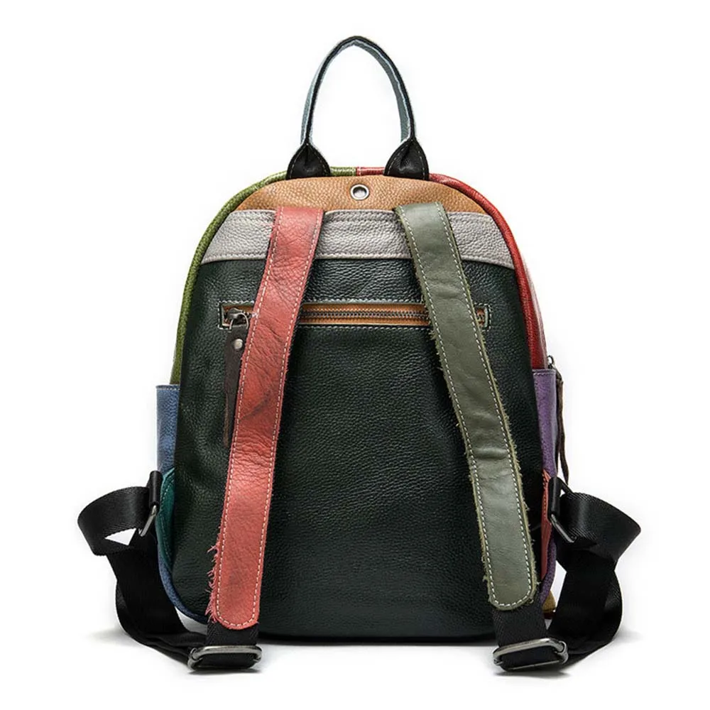 Lukegear рюкзак из коровьей кожи женские разноцветные рюкзаки вместительные