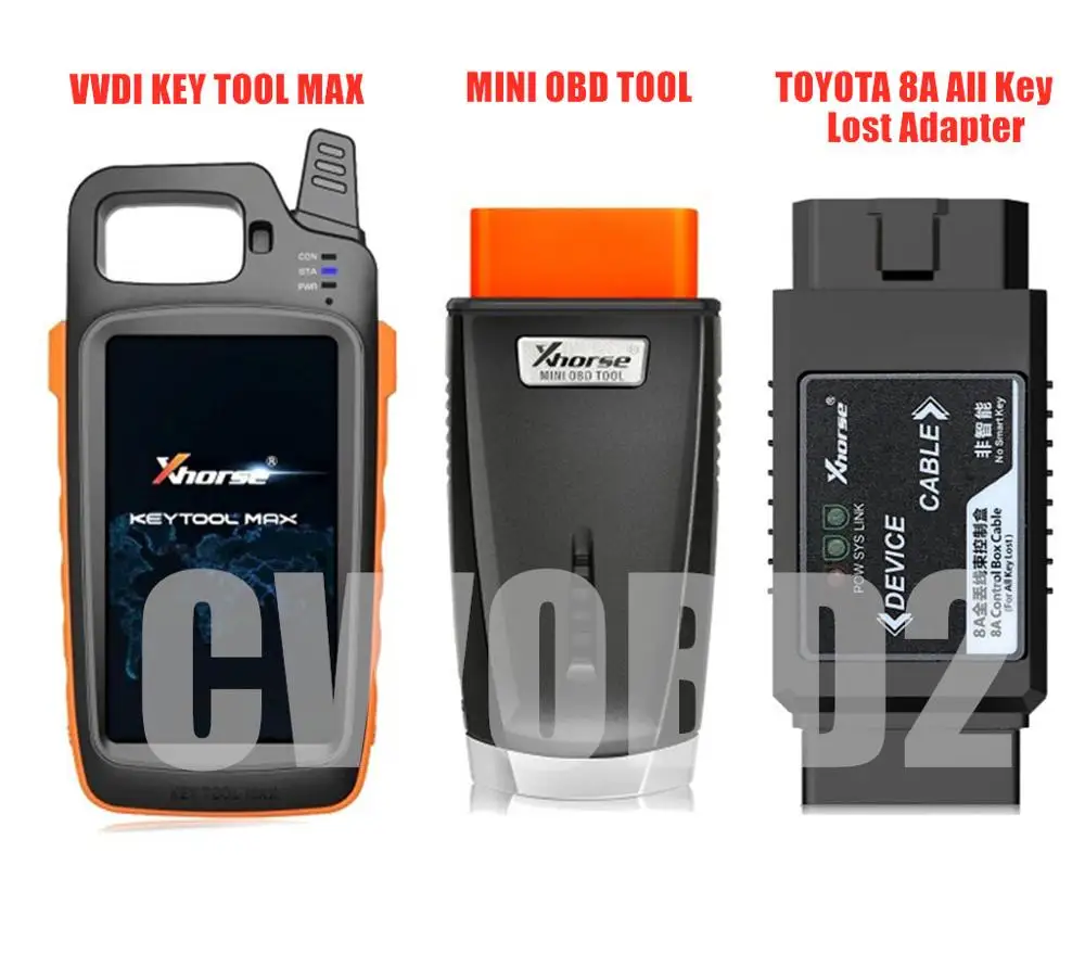 

Xhorse VVDI Key Tool Max + MINI OBD Tool + 8A All Keys Lost Adapter, обновление онлайн