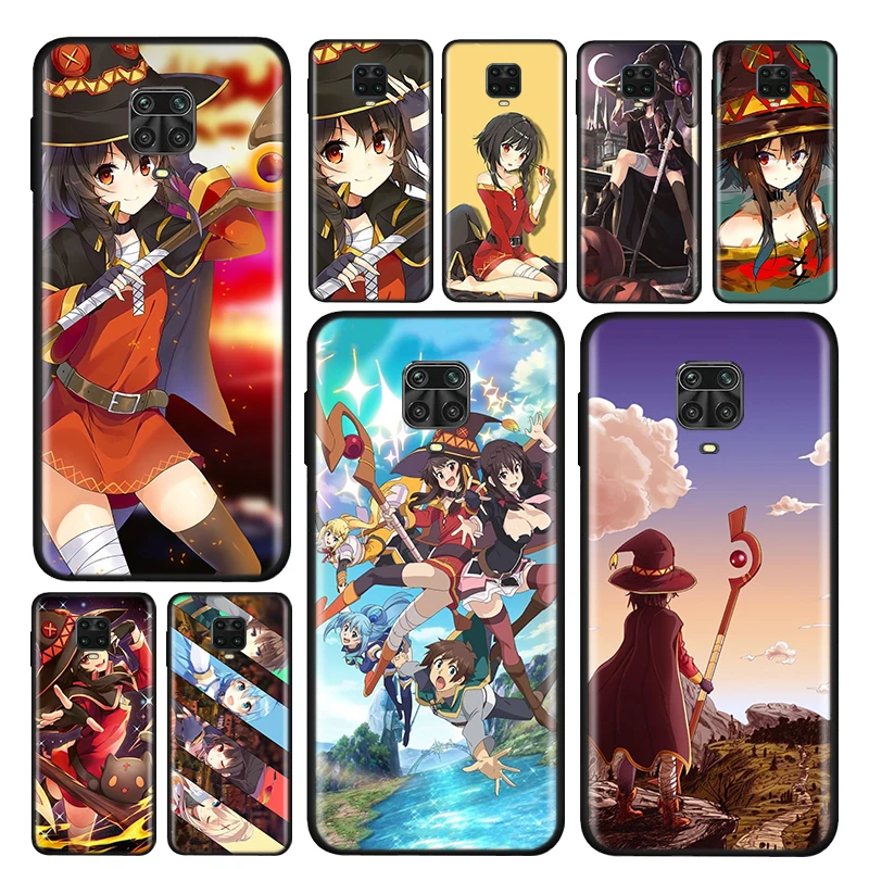 

Silicone Cover Anime KonoSuba Megumin For Xiaomi Redmi Note 10 10S 9 9C 9S Pro Max 9T 8T 8 7 6 5 Pro 5A 4X 4 Phone Case
