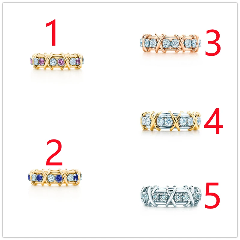 

1:1 S925 Sterling Silver Love Sixteen Stone FineWorkmanship Rings Women Original Logo Brand Romance Jewelry Holiday Gift