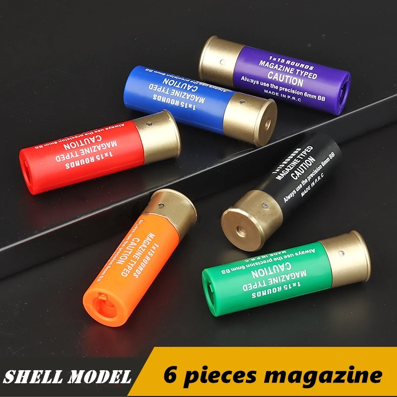 

Airsoft musket Shotgun Plastic BB loader 15 Rounds War Games Combat Tactical Military BB Loader Paintball Outdoor Hunting Access
