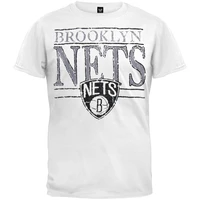 brooklyn nets crackle shield logo soft t shirt