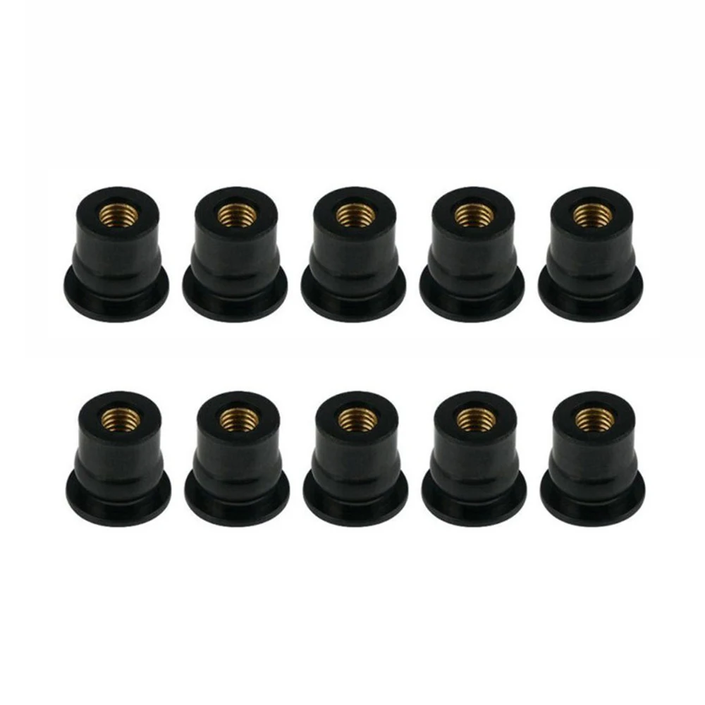 

Replaces Nuts Rubber + Brass Universal Damper Panel M6 Neoprene Replacement