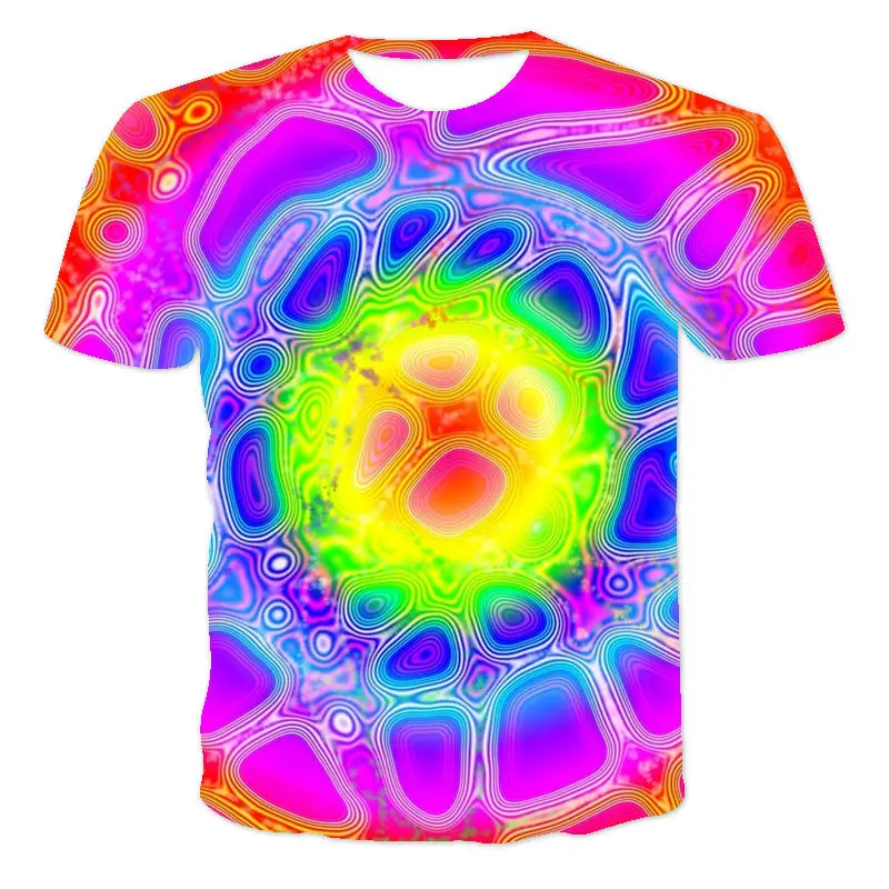 

Xia'S Latest Men And Women Personality Fresh And Versatile Colorful Picture 3D Popular Casual Short-Sleeved T-Shirt XXS-6XL Whol