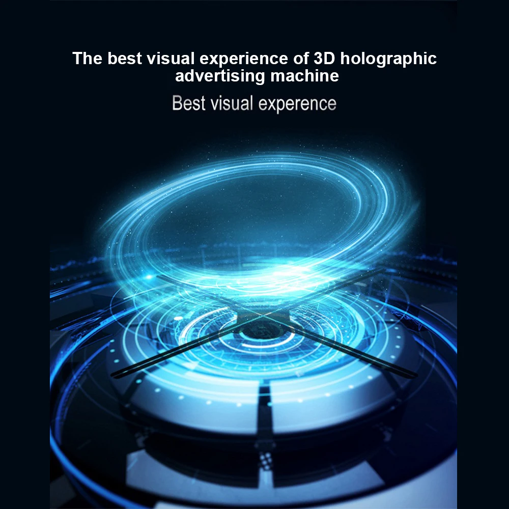 3D Wi Fi голографический проектор настенный вентилятор с 4 лопастями