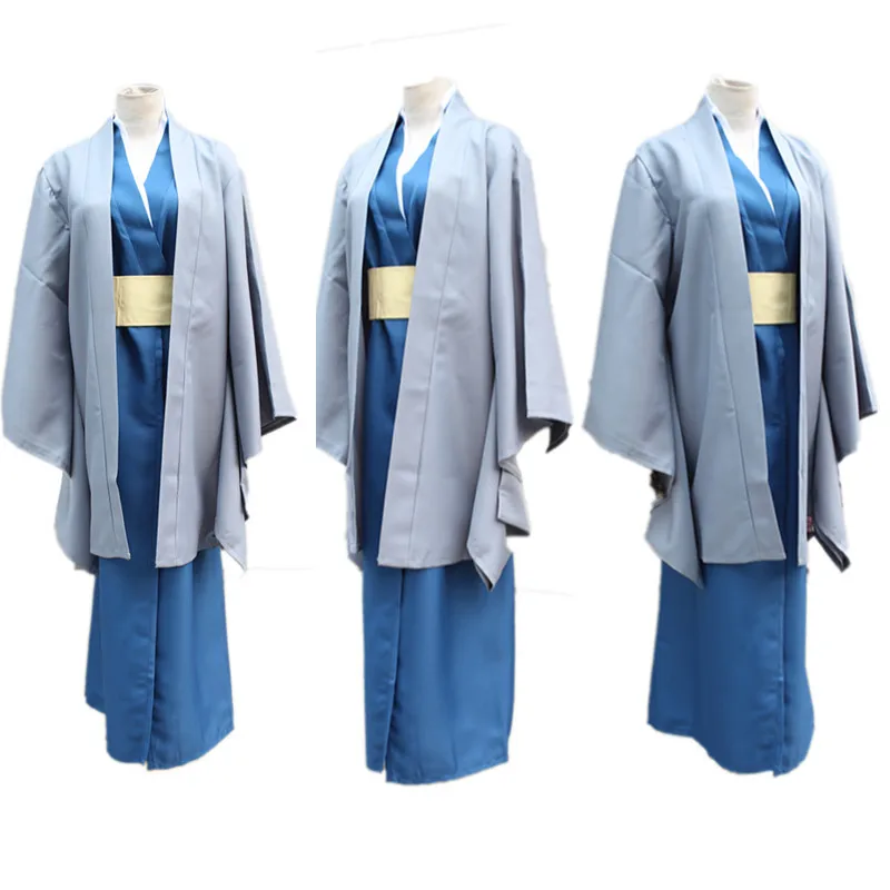 Аниме Gintama Косплей костюмы кацура Котаро Костюм Кимоно Хэллоуин вечерние игра