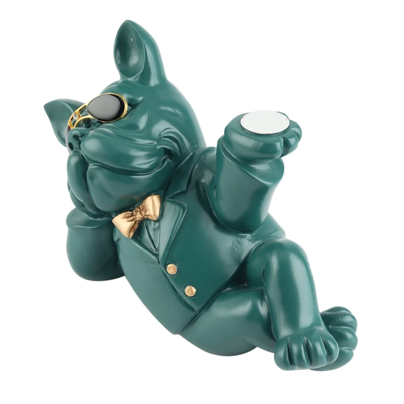 

Bulldog Storage Decoration Nordic Light Luxury Candy Plate Fruit Plate Snacks Fruit Plate Entrance Key Tray