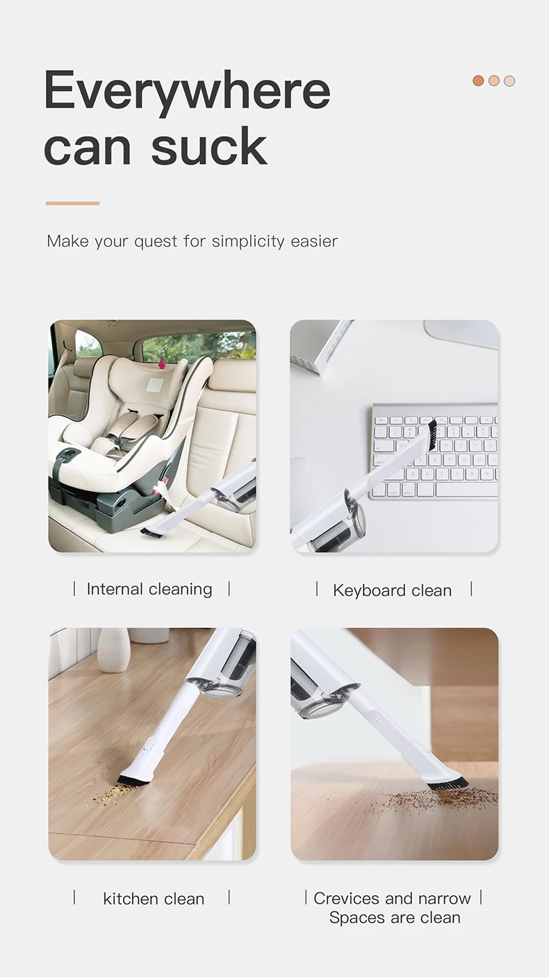 

2021 new wireless handheld vacuum cleaner household mite removal small vacuum cleaner