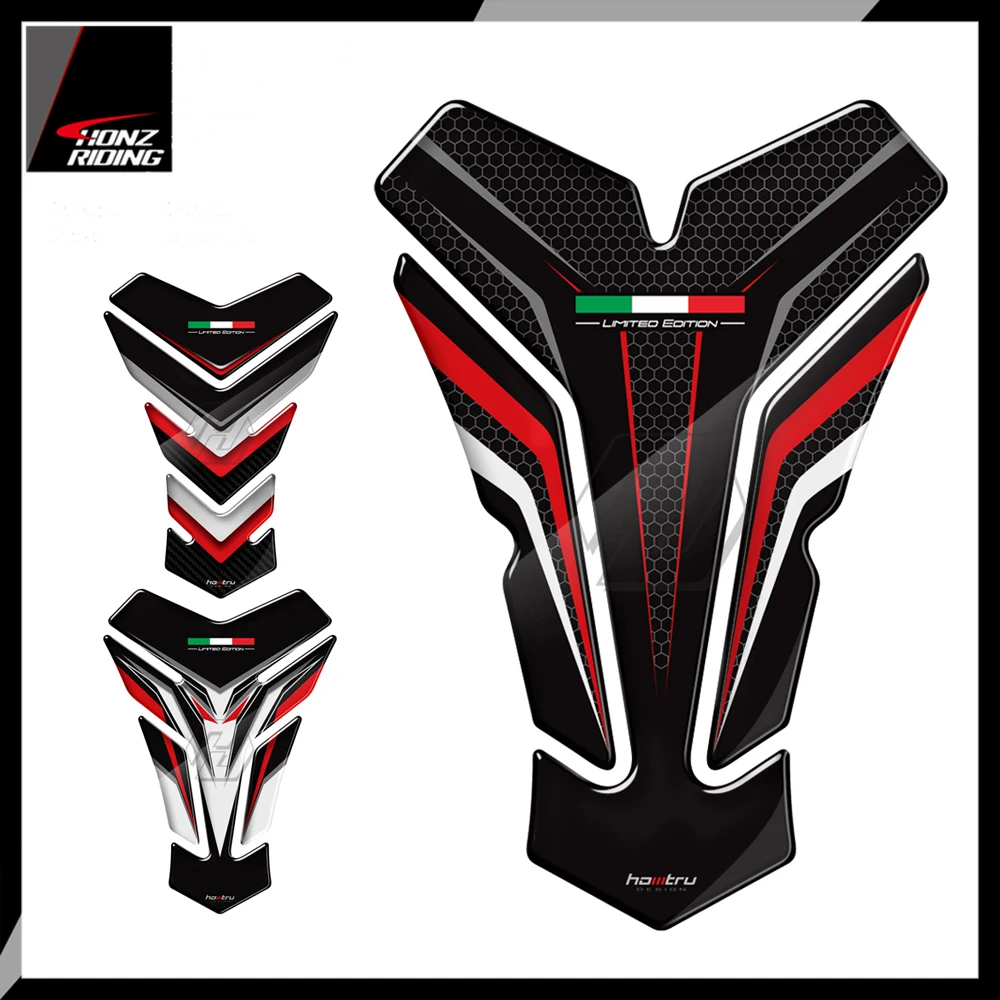 

For Honda Suzuki Yamaha Kawasaki Triumph Aprilia Benelli Tank 3D Motorcycle Tank Pad Protector Universal Tankpad