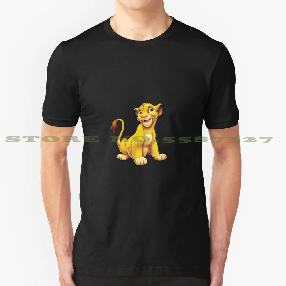 Футболка simba черного и белого цвета для мужчин женщин | Мужская одежда