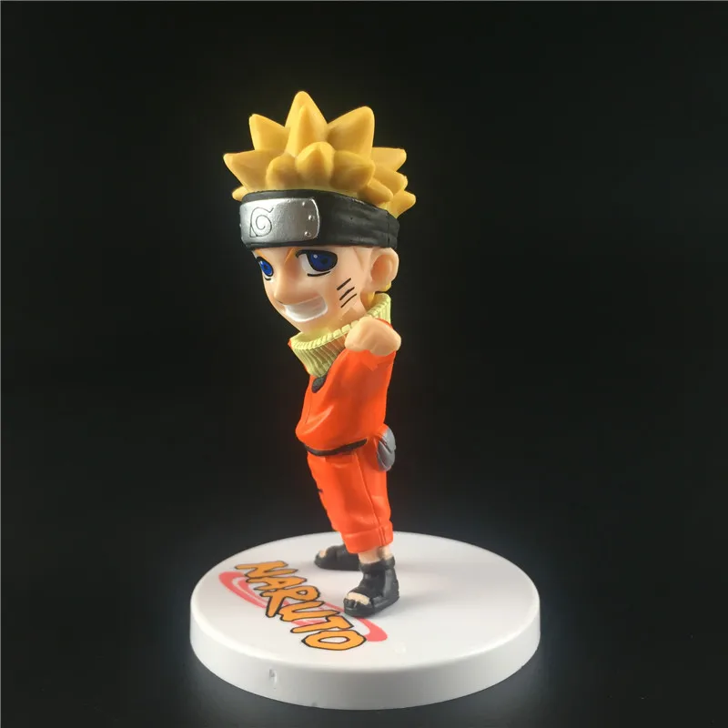 6 шт. в упаковке Наруто Хатаке Какаши Shikamaru Namikaze Uchiha Figura Наруто ПВХ Набор фигурок Саске Минато кукла