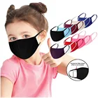 Детская однотонная хлопковая маска сменные фильтры маска для лица многоразовая дышащая защита от пыли