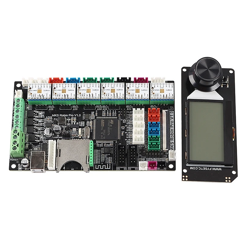 3D Printer Dual Z-Axis MKS Robin Pro Motherboard + 6 Pcs TMC2209 Stepper Motor Driver Mini12864 Screen Set Accessories | Компьютеры и