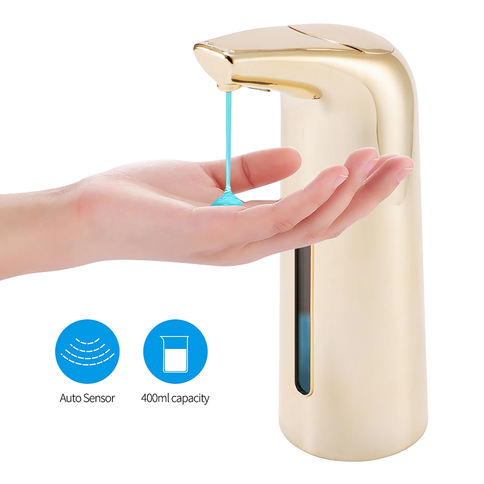 

400ml Automatic Liquid Soap Dispenser Shampoo Dispenser Smart Sensor Touchless Dispenser For Kitchen Bathroom Accessories Set