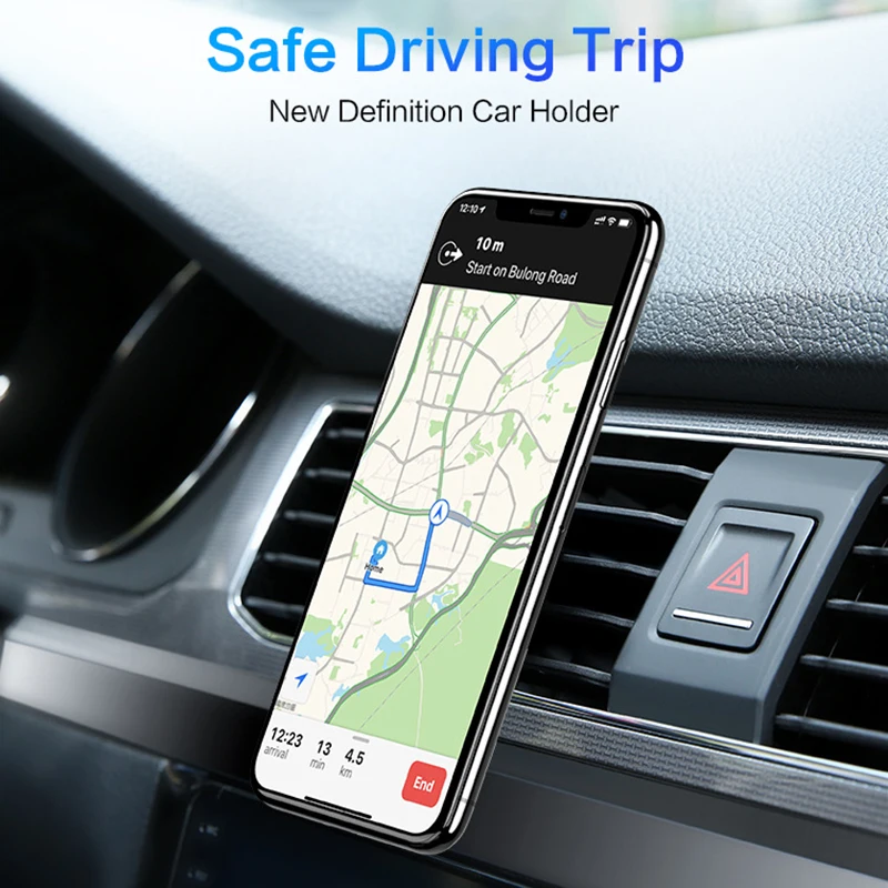 Автомобильный держатель для телефона с магнитной вентиляционной стойкой