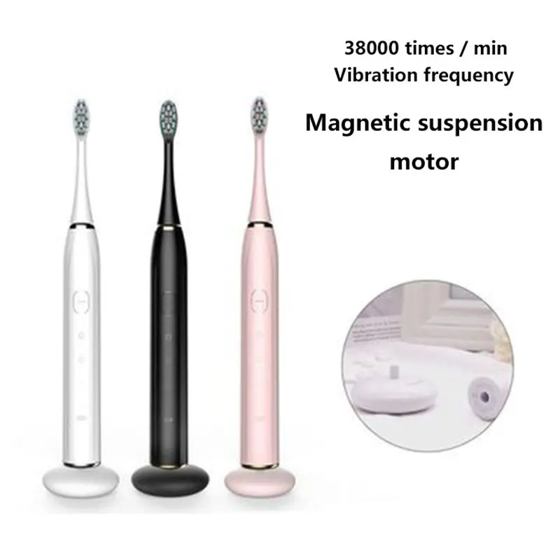 

Hot sale wireless charging adult ultrasonic soft hair automatic sonic electric toothbrush