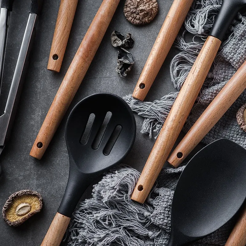 Инструмент для приготовления пищи нетоксичные приготовления выпечки Кухонные инструменты принадлежности силиконовая лопатка скребок-ложка щетка Лопата венчик Тернер