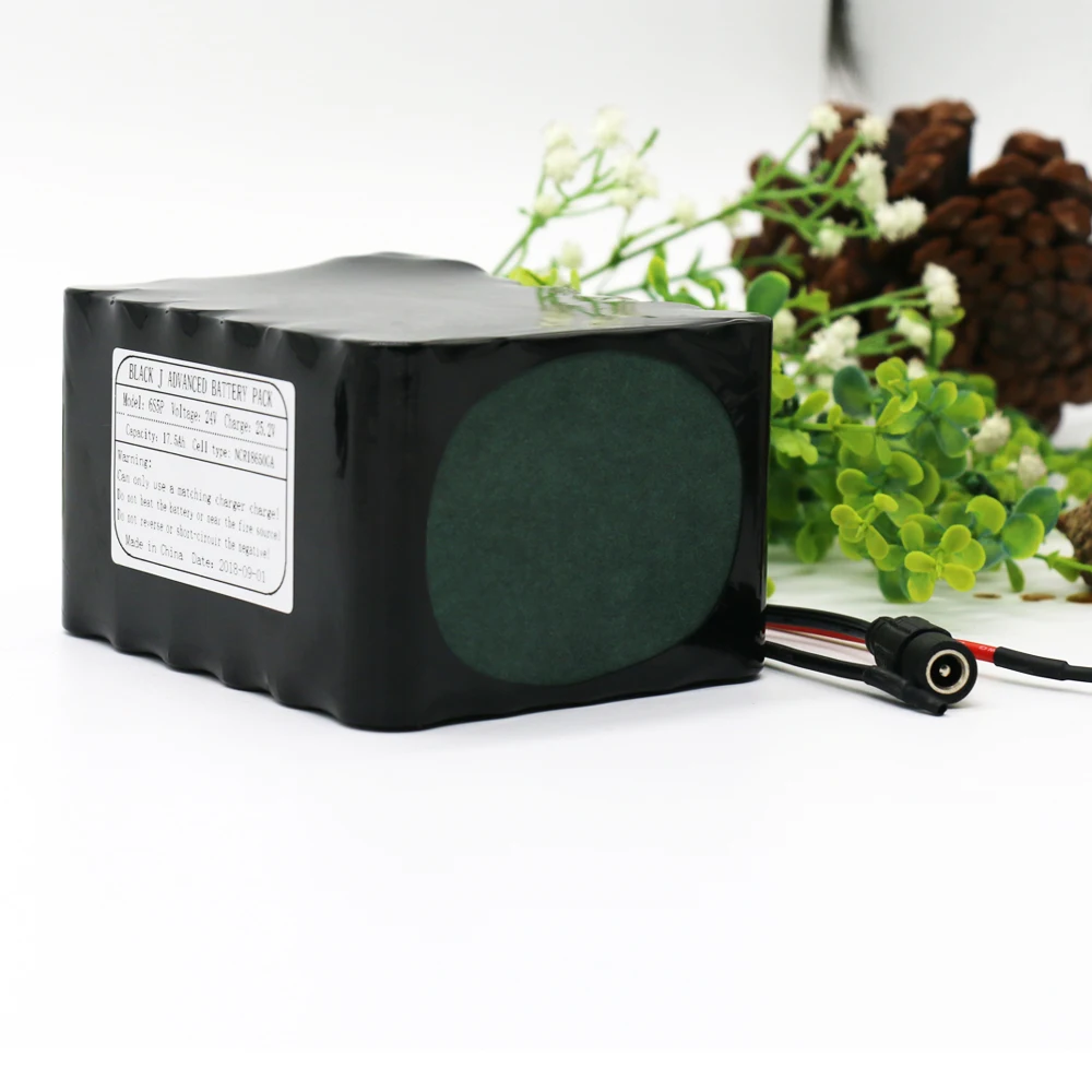 Аккумулятор 24 В 6S6P 22,2 в/25,2 в 21 Ач NCR18650GA, литий-ионный аккумулятор с балансировкой 20 А, BMS для электромотора, велосипеда, скутера