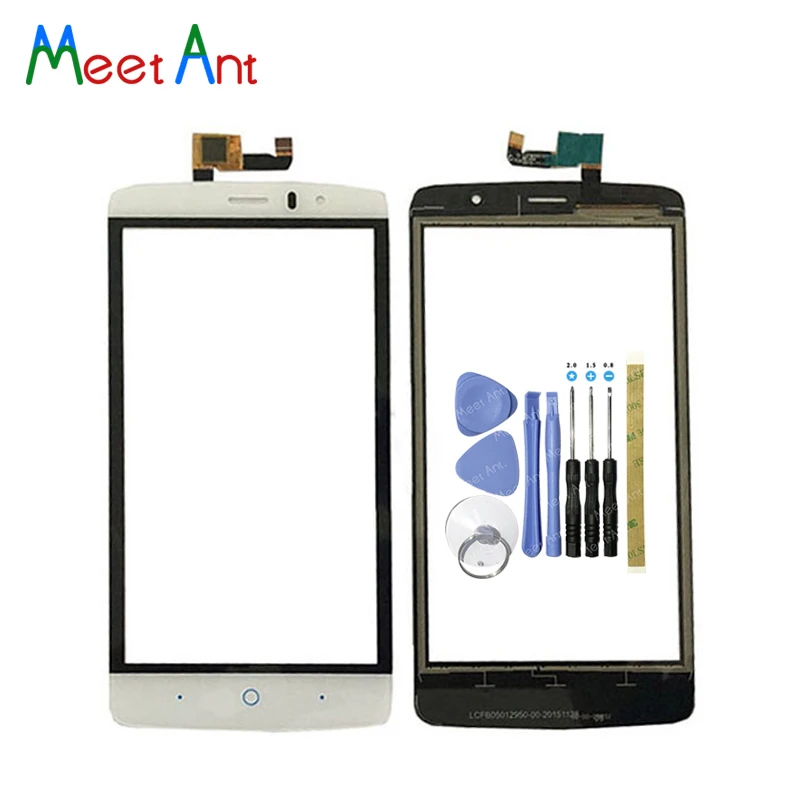 

Высококачественный сенсорный экран 5,0 дюйма для ZTE Blade A315 дигитайзер Датчик Передняя стеклянная панель объектива Черный Белый + код отслежив...