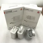 Оригинальное быстрое зарядное устройство Huawei P40 Pro 40 Вт 10 В4A ЕС США суперзарядный адаптер 5A Usb Type C кабель для Mate 20 30 Pro Honor Magic 2