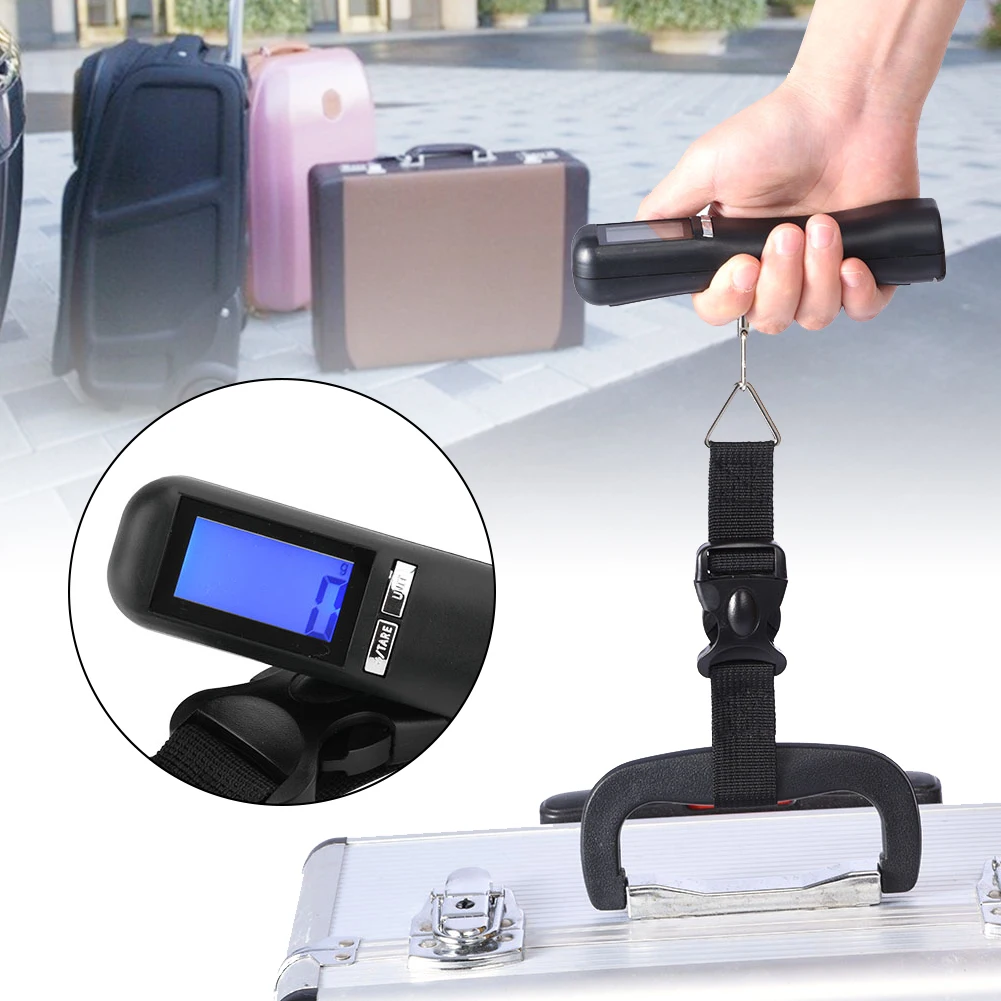 

Travel Portable Handheld Electronic LCD Display Digital Luggage Suitcase Bag Scale New BlackDigital Scale
