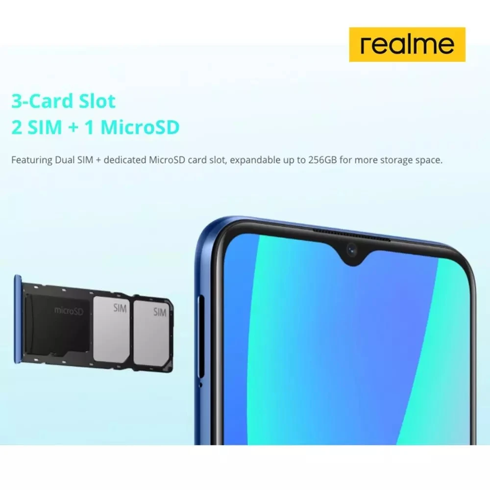 

realme C15 Global Version Mobile Phone 4GB 64GB NFC 13MP AI Quad Cameras Smartphone Multi Language Play Store Android Telephone