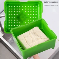 diy plastic tofu press mould homemade soybean curd drainer water removing kitchen cooking tool for easy remove water from tofu