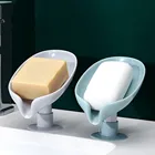 Креативная мыльница в форме листьев без отверстий стоящая присоска сливная лотосная листья креативная мыльница стирка мыльница