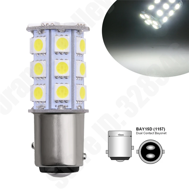 10 шт. 1157 BAY15D S25 P21W ba15s 1156 27 Светодиодный SMD 5050 автомобиль автомобильные задние фары