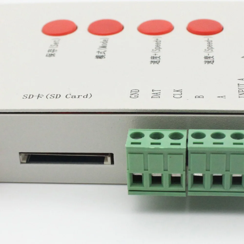 Sd карта T1000S WS2801 WS2811 WS2812B WS2813 LPD6803 светодиодный контроллер 2048 пикселей 5 в пост. Тока