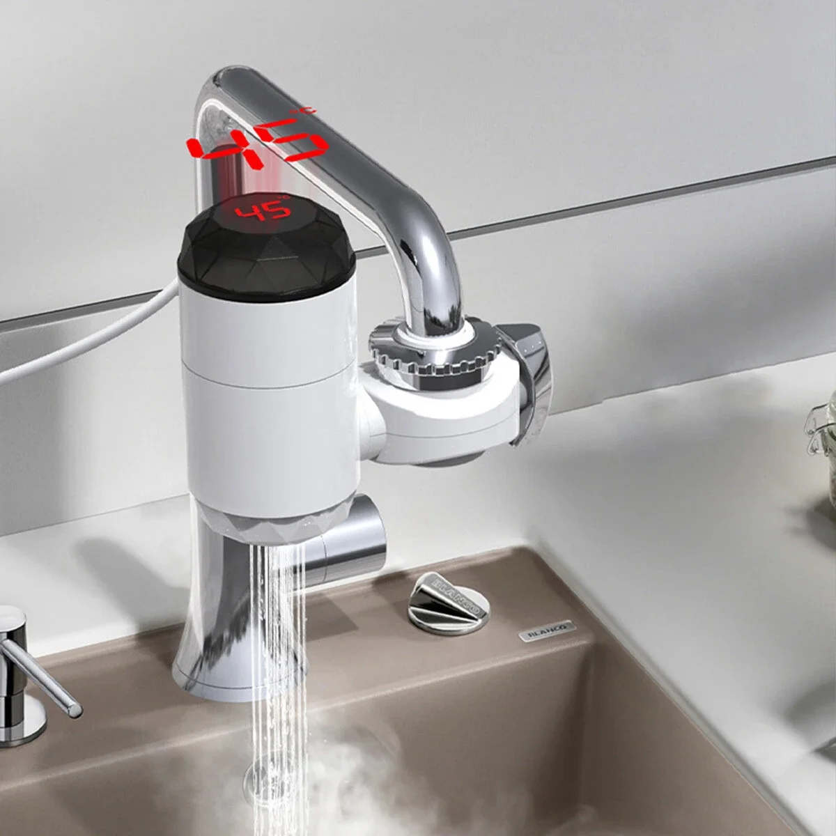 Электрический смеситель для горячей воды 220 В 3000 Вт|Смесители бассейна| |