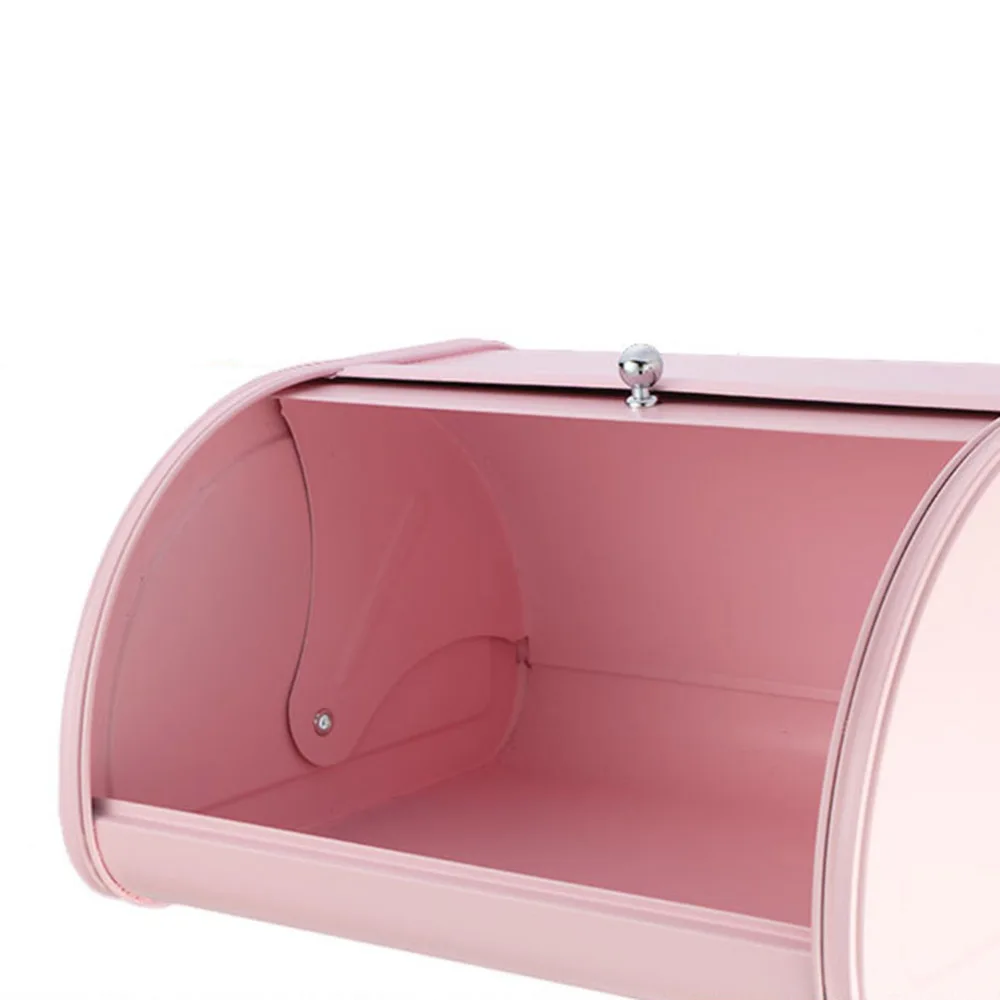 

Durable Retro Practical Kitchen Storage Pastry Decorative Roll Non Base Bread Box Cake Home Iron Rustproof )