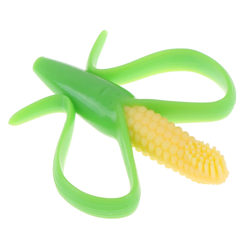 Силиконовый безопасный Прорезыватель для малышей учебная зубная щетка без БФА