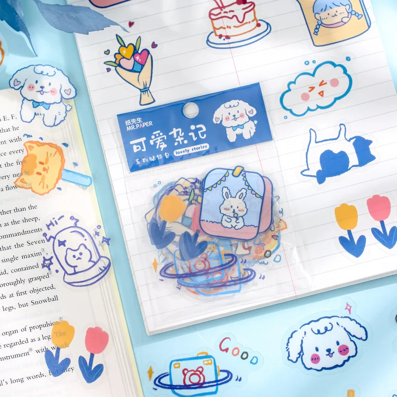 40 шт./лот Kawaii Скрапбукинг Diy наклейки упаковка декоративные милые животные Кошка