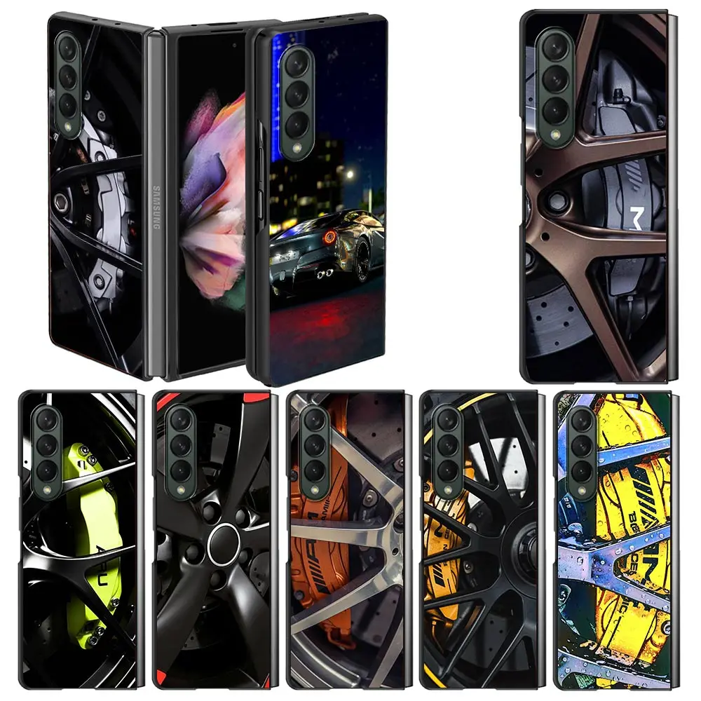 Спортивный автомобильный чехол для телефона Samsung Galaxy Z Fold3 Fold 3 5G жесткий