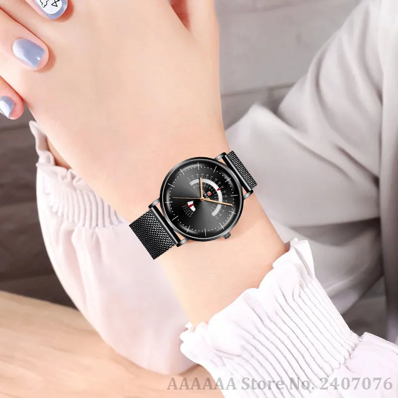 Лучшие женские наручные часы брендовые Роскошные женское из нержавеющей стали