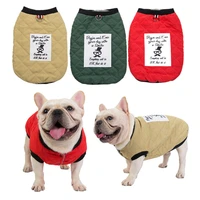 winter cotton pet dog clothes puppy clothing french bulldog coat pug costumes jacket for small dogs chihuahua thicken vest