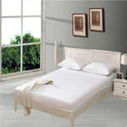 Гладкий водонепроницаемый дышащий наматрасник, однотонный белый гипоаллергенный чехол на матрас с защитой от клещей