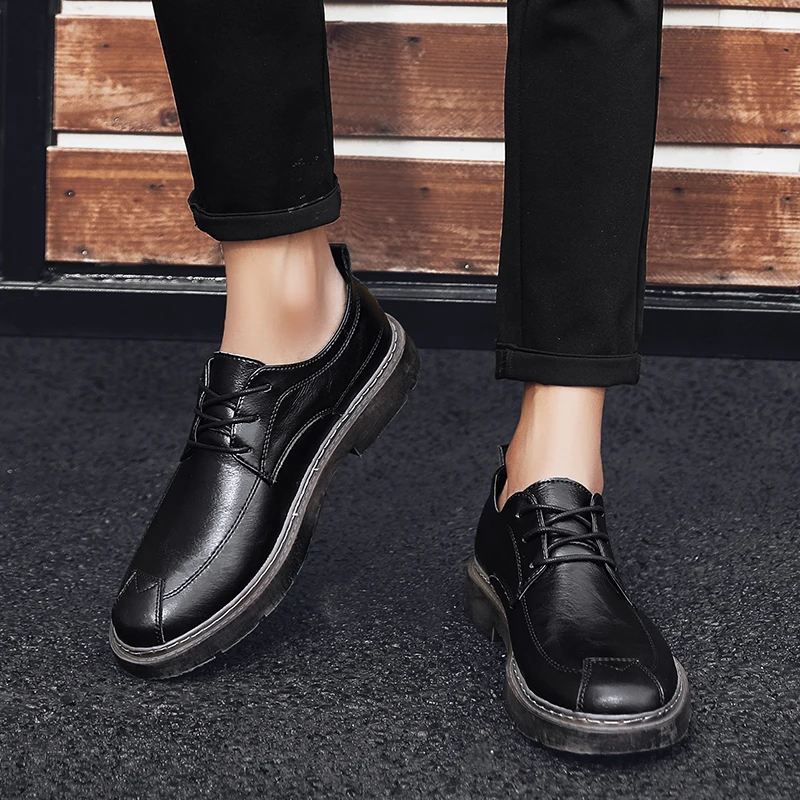 

Sapatos Casual 2020 New Men Shoes Casual Breathable Zapatos De Hombre Leather Man Shoe Mens Flat Causal For Men's Slip On