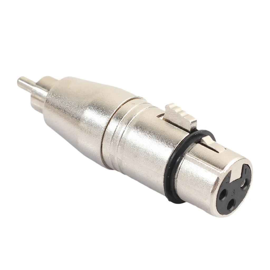 XLR 3Pin гнездо к RCA папа аудио адаптер конвертер разъем для микрофона|Детали и аксессуары электрических