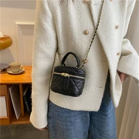luxury mini box pu leather crossbody sling bag short handle women 2022 kawaii totes shoulder handbag and purses luxury brand