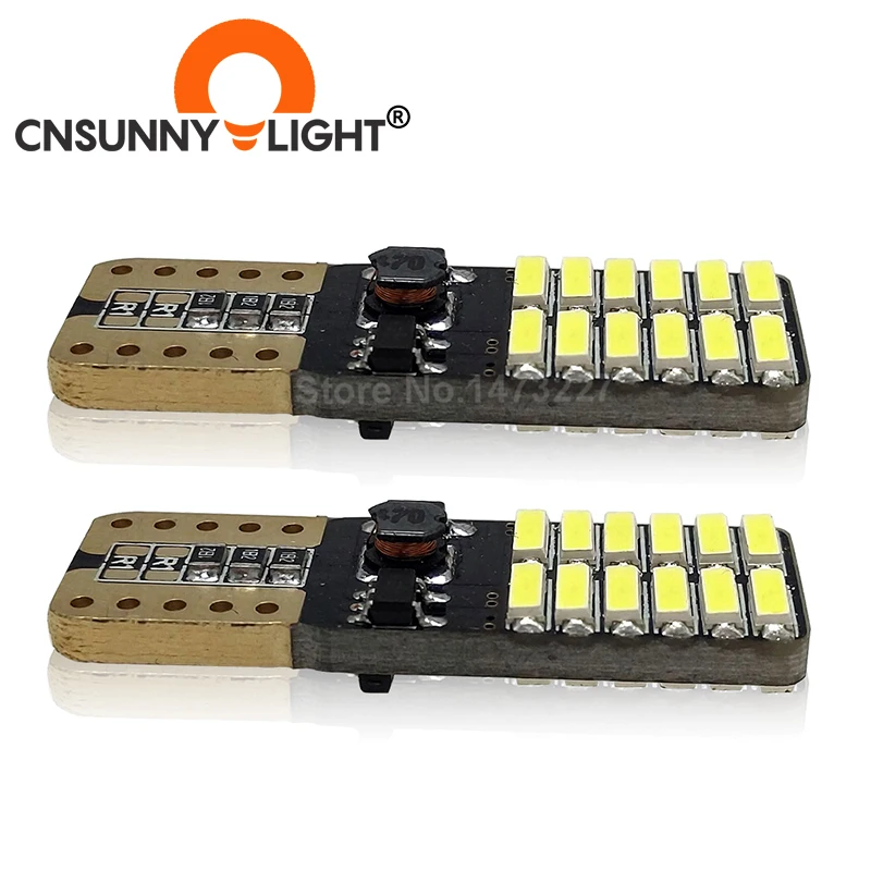 CNSUNNYLIGHT СВЕТОДИОДНЫЙ парковочный стоп сигнал T10 24 SMD 4014 194 168 W5W Универсальный