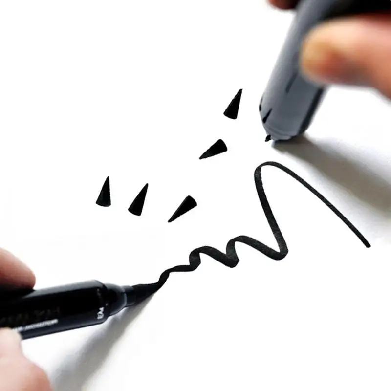 

1Pcs LANBENA Liquid Eyeliner 2 in 1 Double Head Seal Makeup Pen Eyeliner Triangle Pencil Tools Eyeliner Waterproof Stamp M4Y5