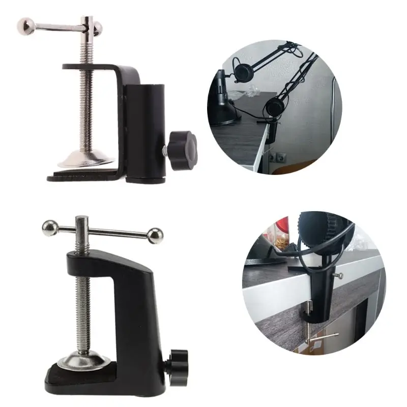 

2021 New Aluminum Alloy Iron Cantilever Bracket Clamp for Mic Stand Table Lamp Desk Clip