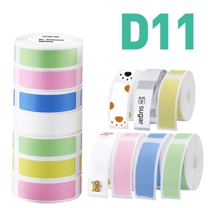 niimbot d11 waterproof anti oil tear resistant price label pure color scratch resistant label paper roll free global shipping