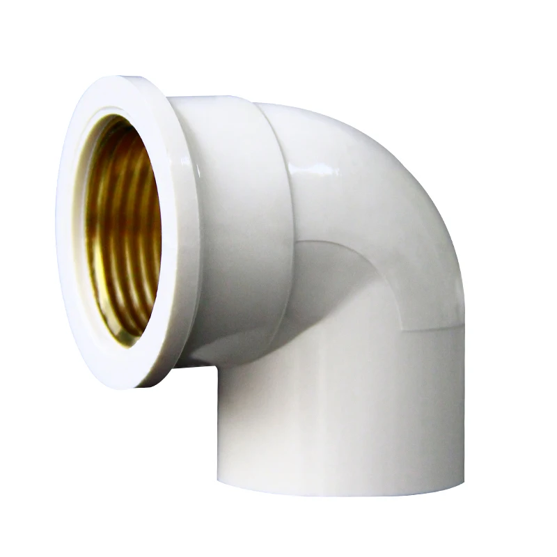 20 мм 25 32 ID x 1/2 &quot3/4&quot 1 &quotBSP Женский 90 градусов локоть белая труба из ПВХ