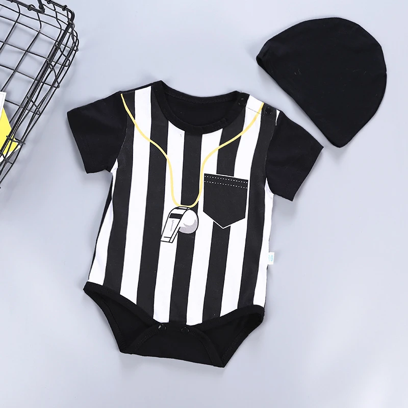Новая одежда для футбола детский спортивный комбинезон в полоску шапка Девочки